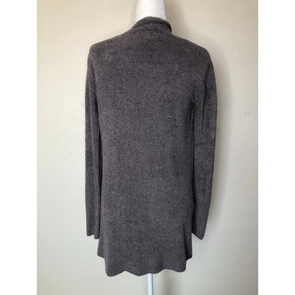 Barefoot Dreams Bamboo Chic Lite Calypso Taupe Open Front Cardigan S/M Cozy - Picture 3 of 12